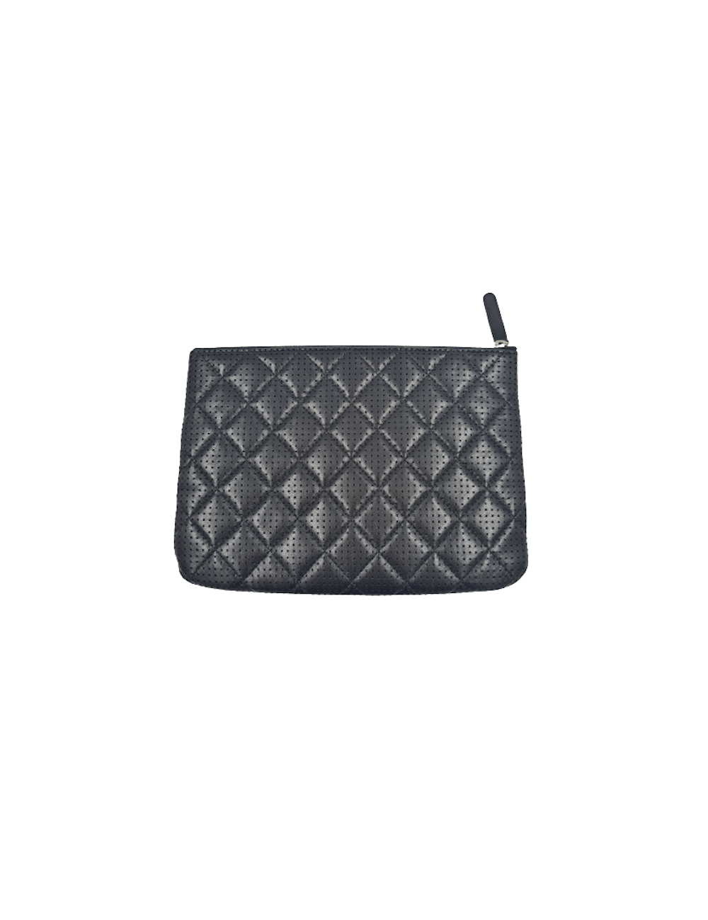 Pochette CHANEL matelassé perforée noire