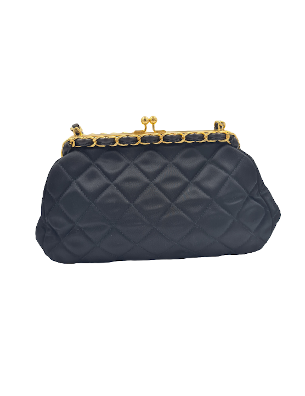 Sac du soir CHANEL satin noir