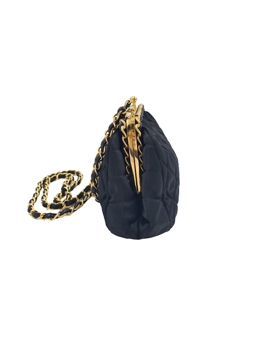 Sac du soir CHANEL satin noir