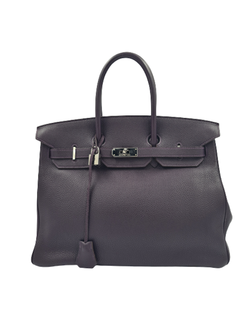 Birkin 35 Hermes veau Togo raisin