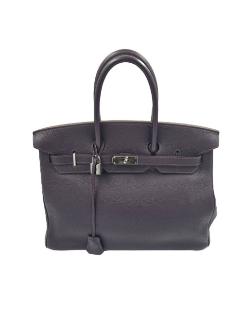 Birkin 35 Hermes veau Togo raisin