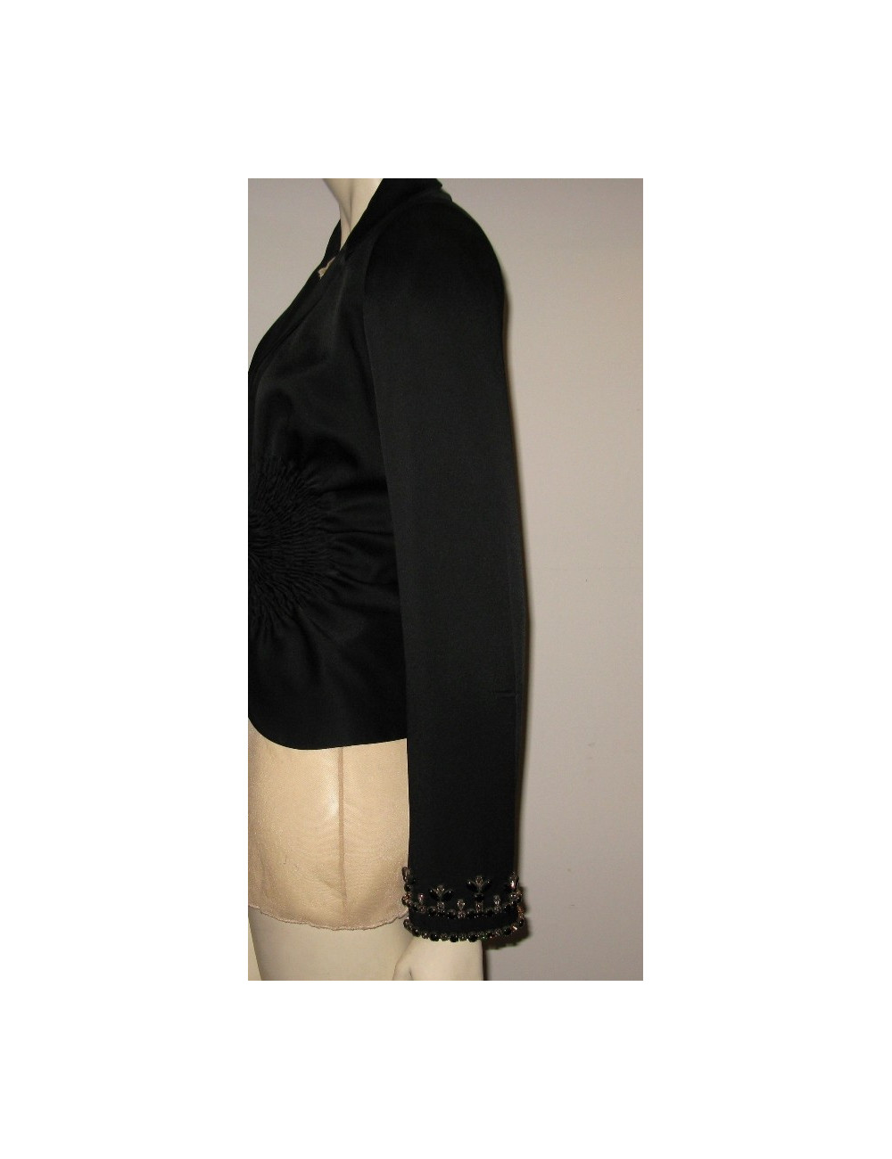 Veste noire plissÃ©e CHRISTIAN DIOR