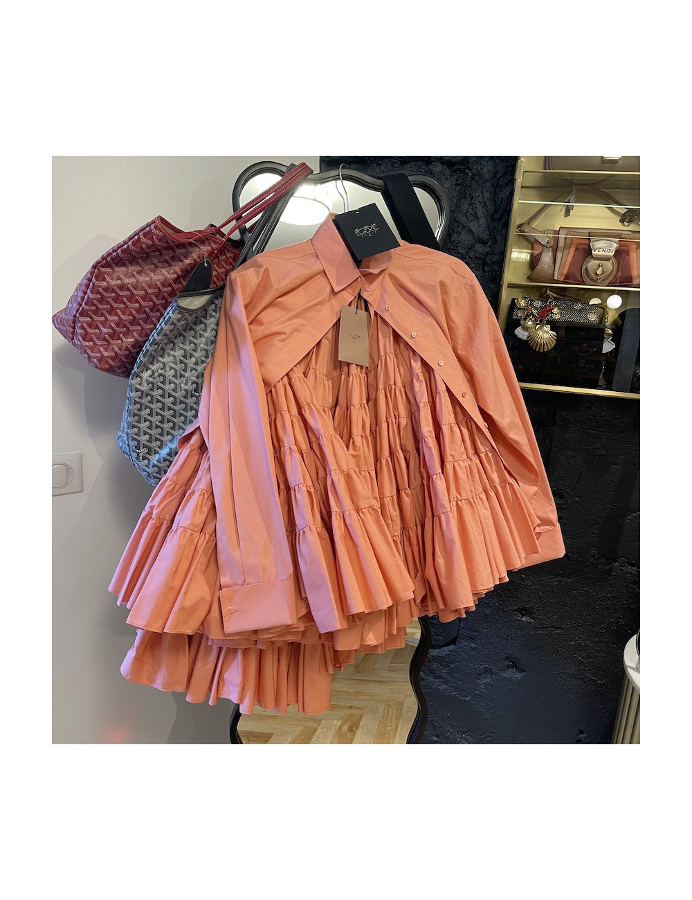 Ensemble Azzedine Alaia rose