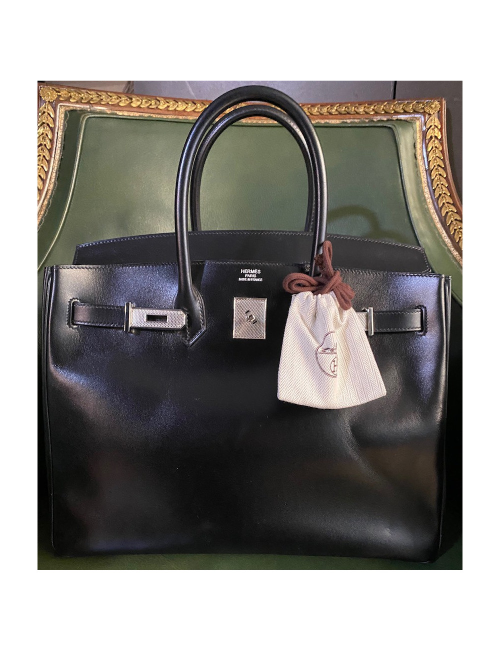 Birkin 35 HERMES box noir 