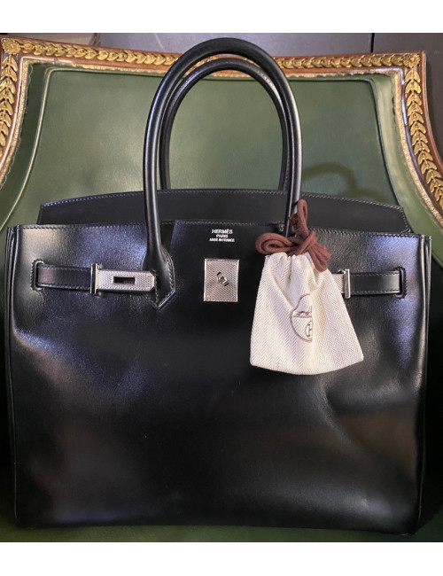 Birkin 35 HERMES box noir 