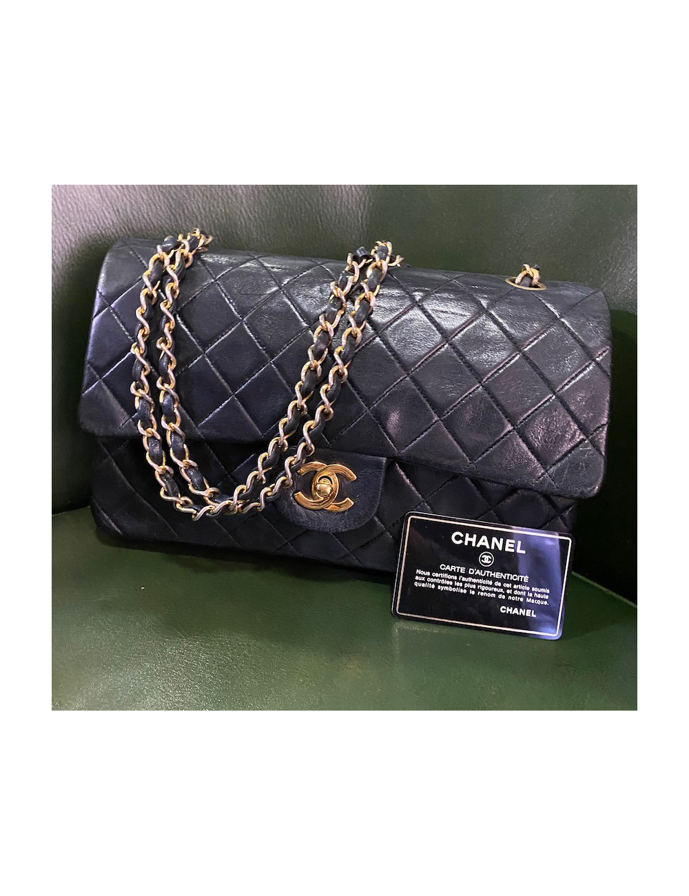 Sac Timeless CHANEL Vintage noir