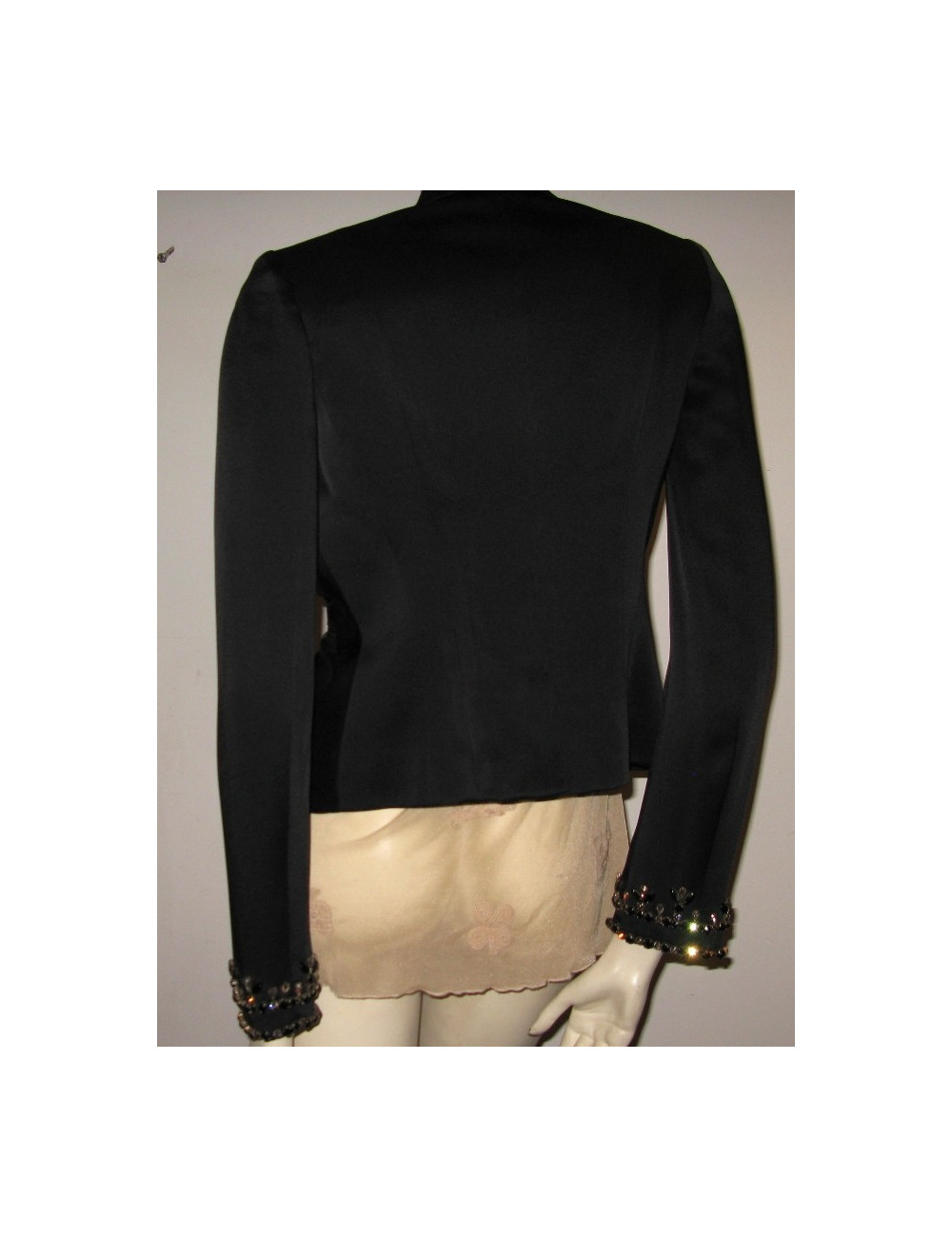 Veste noire plissÃ©e CHRISTIAN DIOR