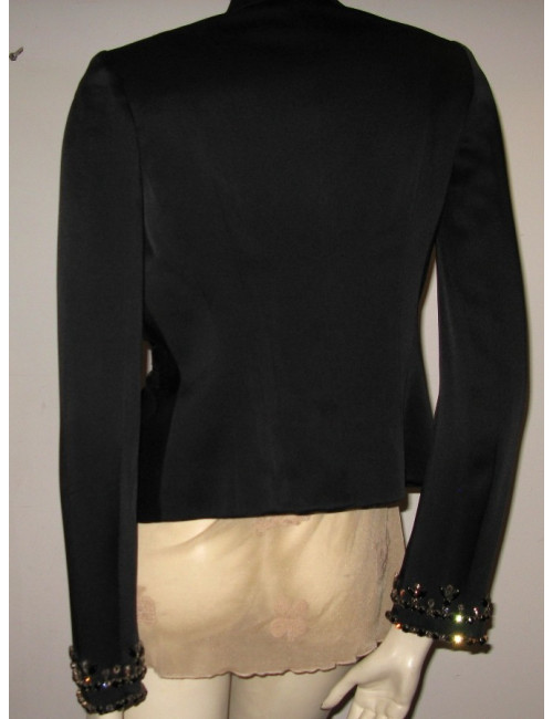 Veste noire plissÃ©e CHRISTIAN DIOR