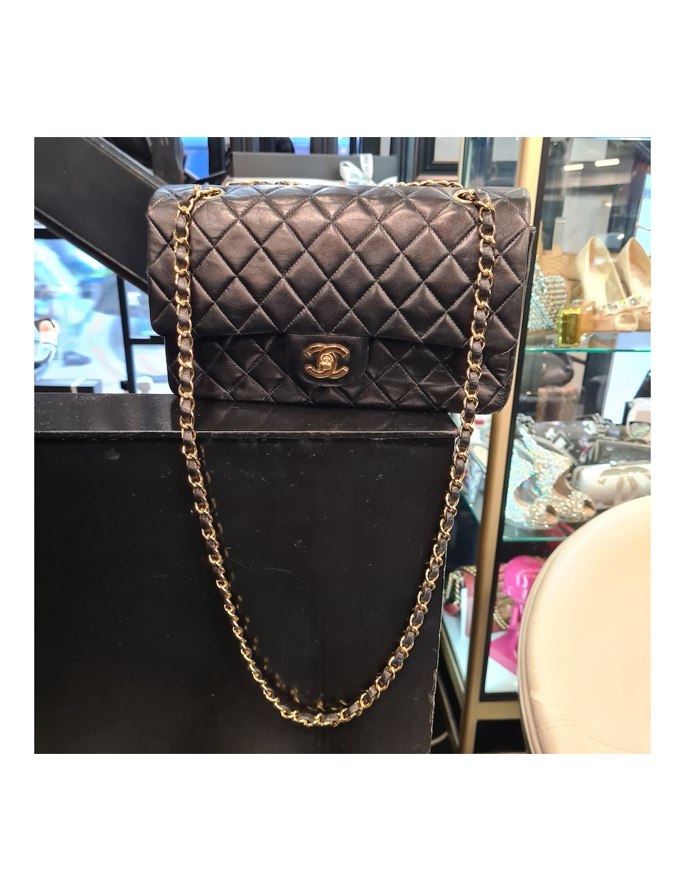 Sac classique CHANEL noir