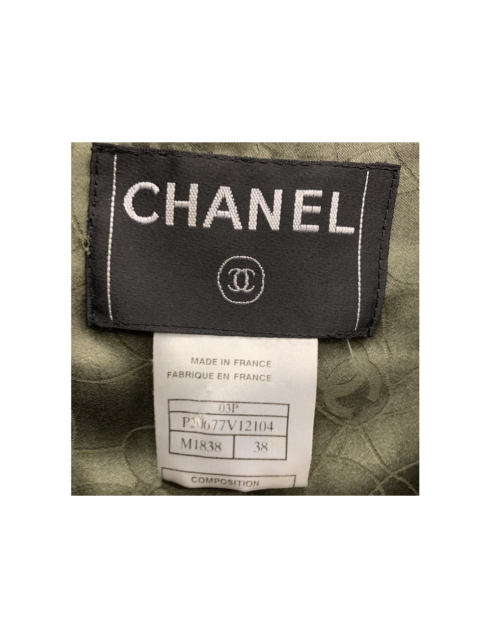 CHANEL tweed jacket, size 38FR