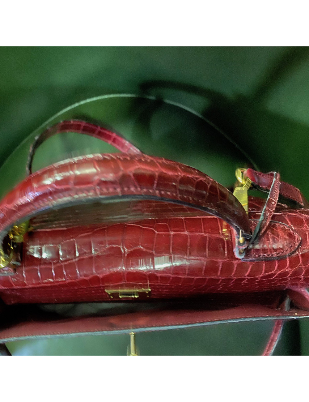 Kelly 32 HERMES crocodile rouge H