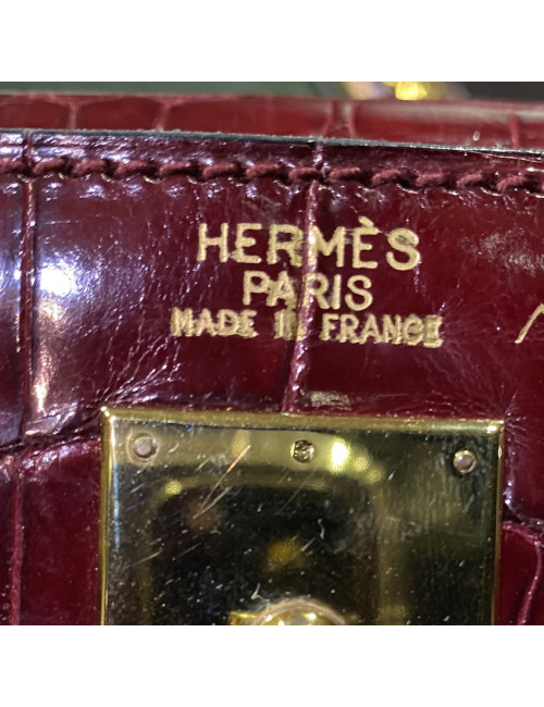 Kelly 32 HERMES crocodile rouge H