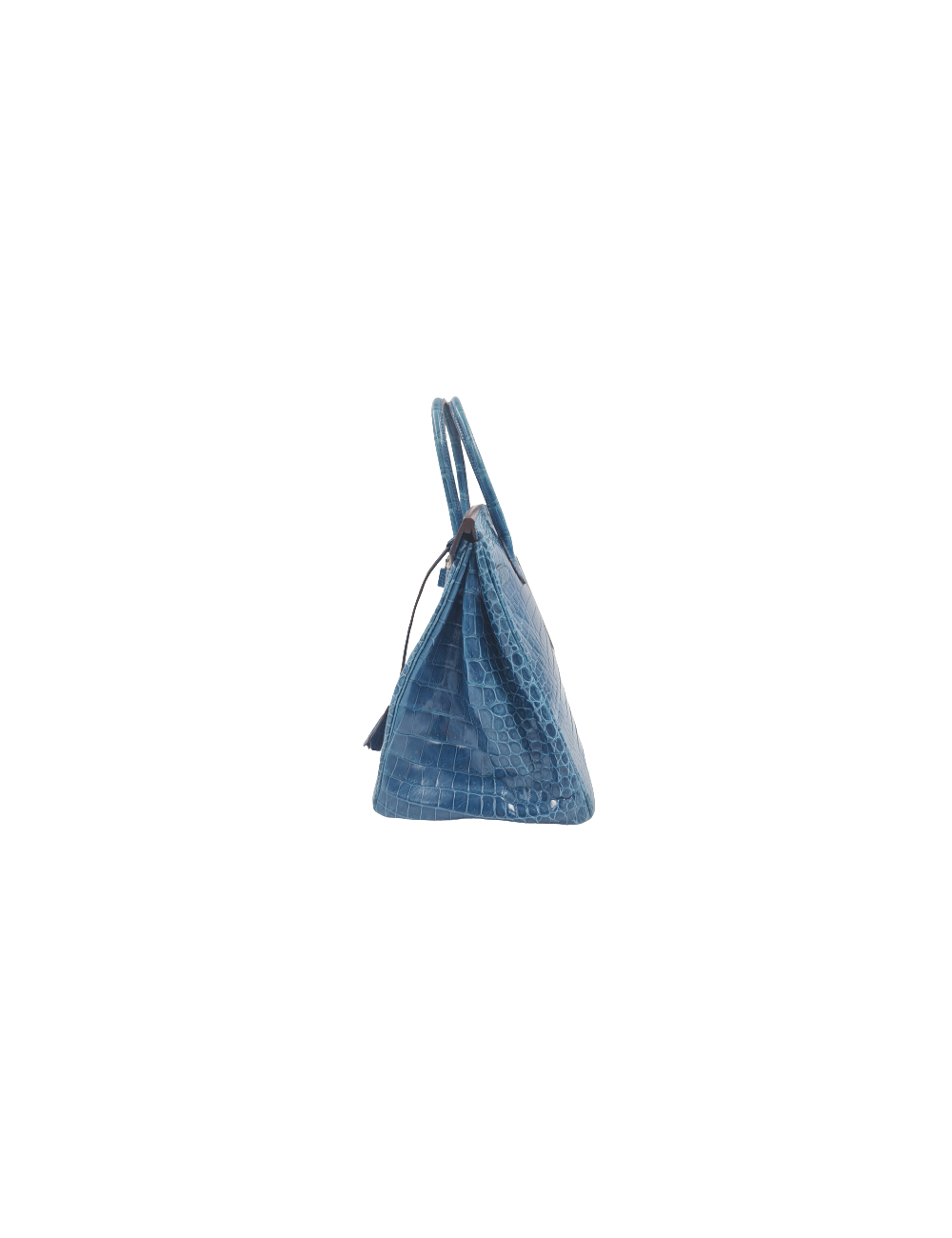 Birkin 35 HEMES crocodile Porosus bleu Mykonos