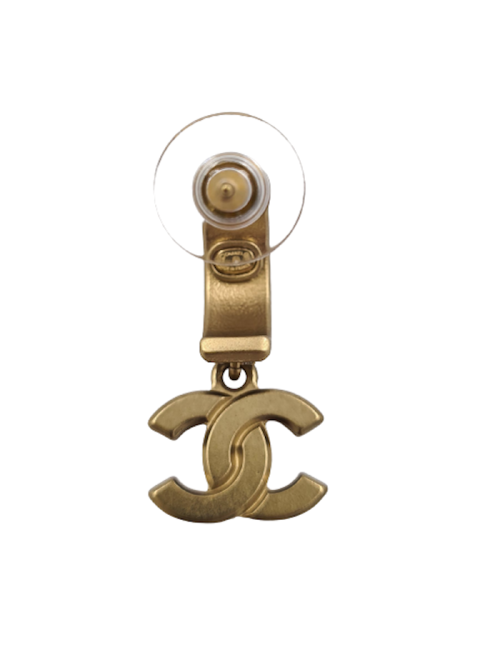 Clous CHANEL pendants CC strass