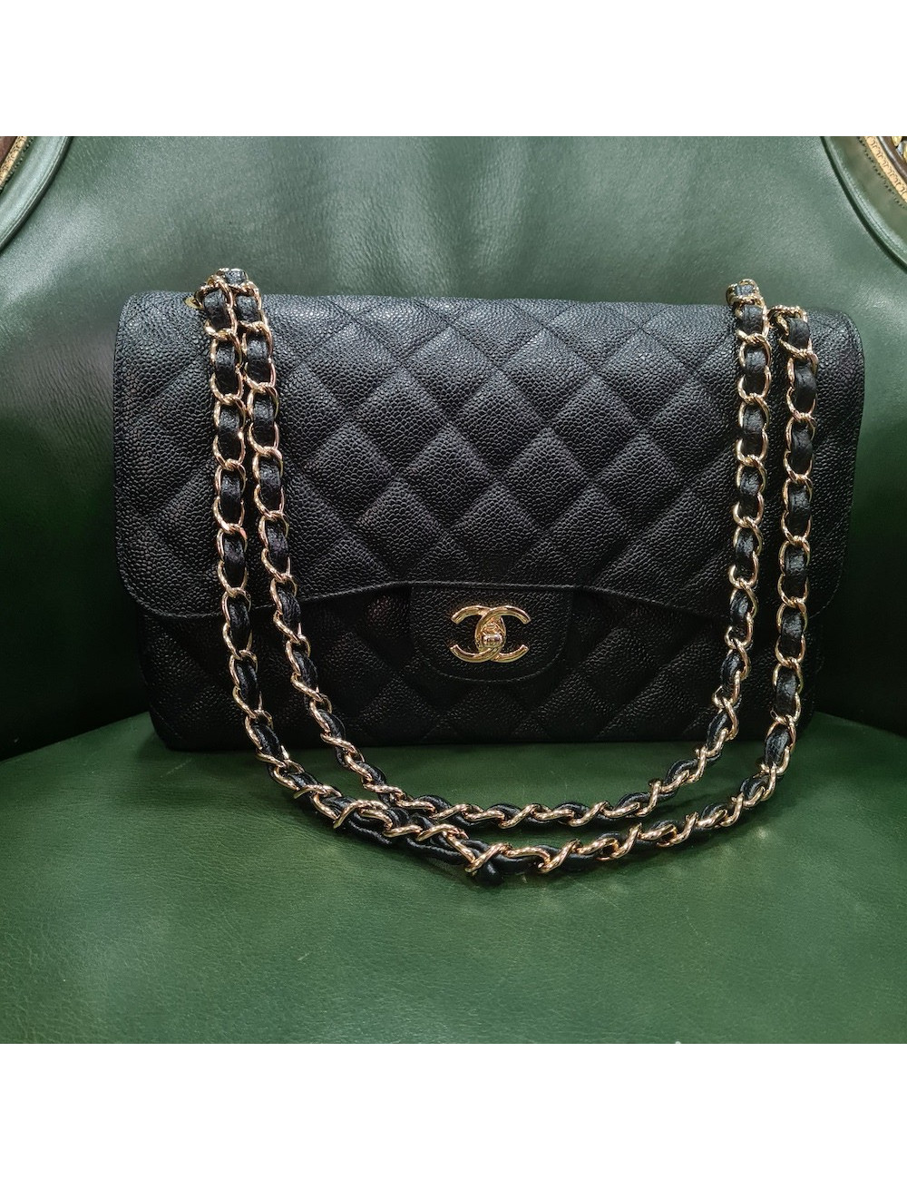 Jumbo CHANEL caviar noir