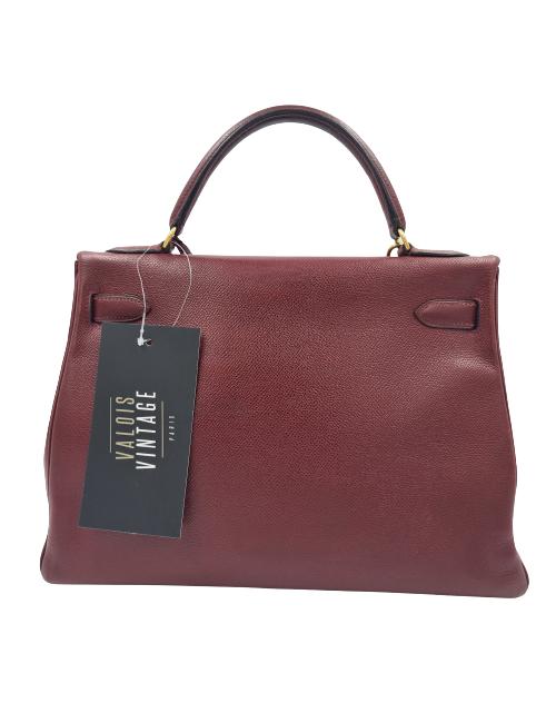 Kelly 32 HERMES rouge H grainé
