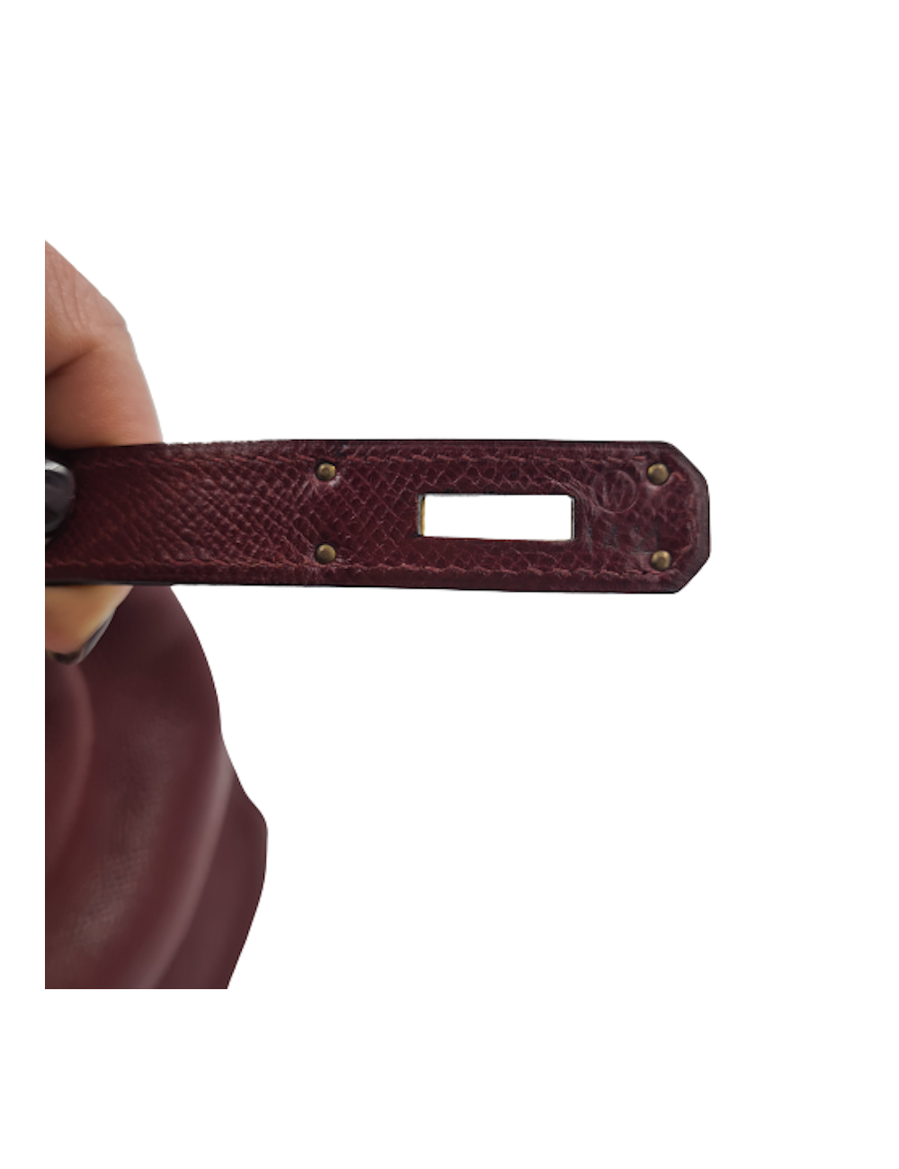 Kelly 32 HERMES rouge H grainé