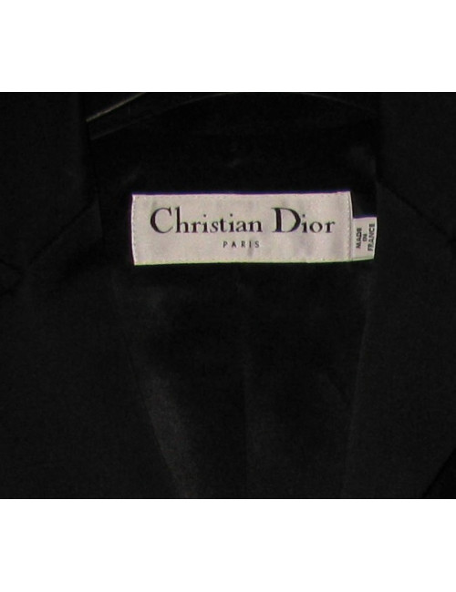 Veste noire plissÃ©e CHRISTIAN DIOR