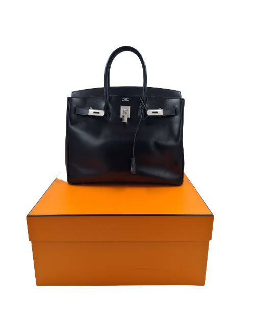 Birkin 35 HERMES box noir 