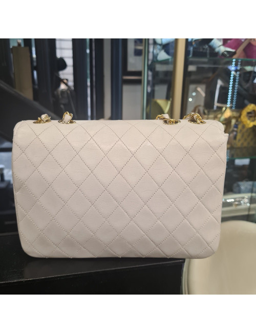 Sac à main CHANEL blanc Vintage