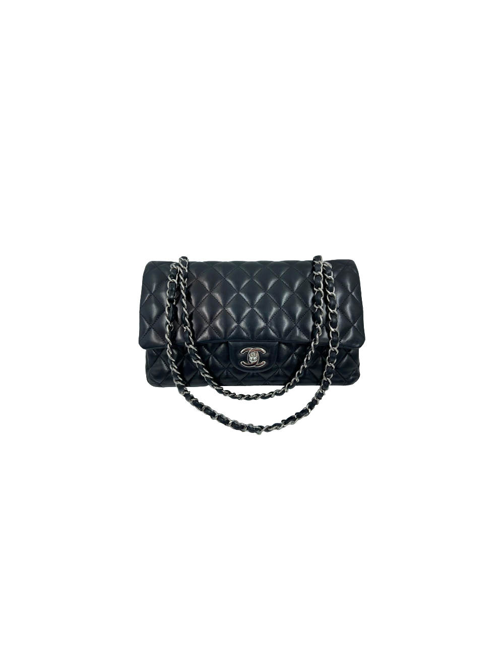 Sac à main Timeless CHANEL cuir lisse noir