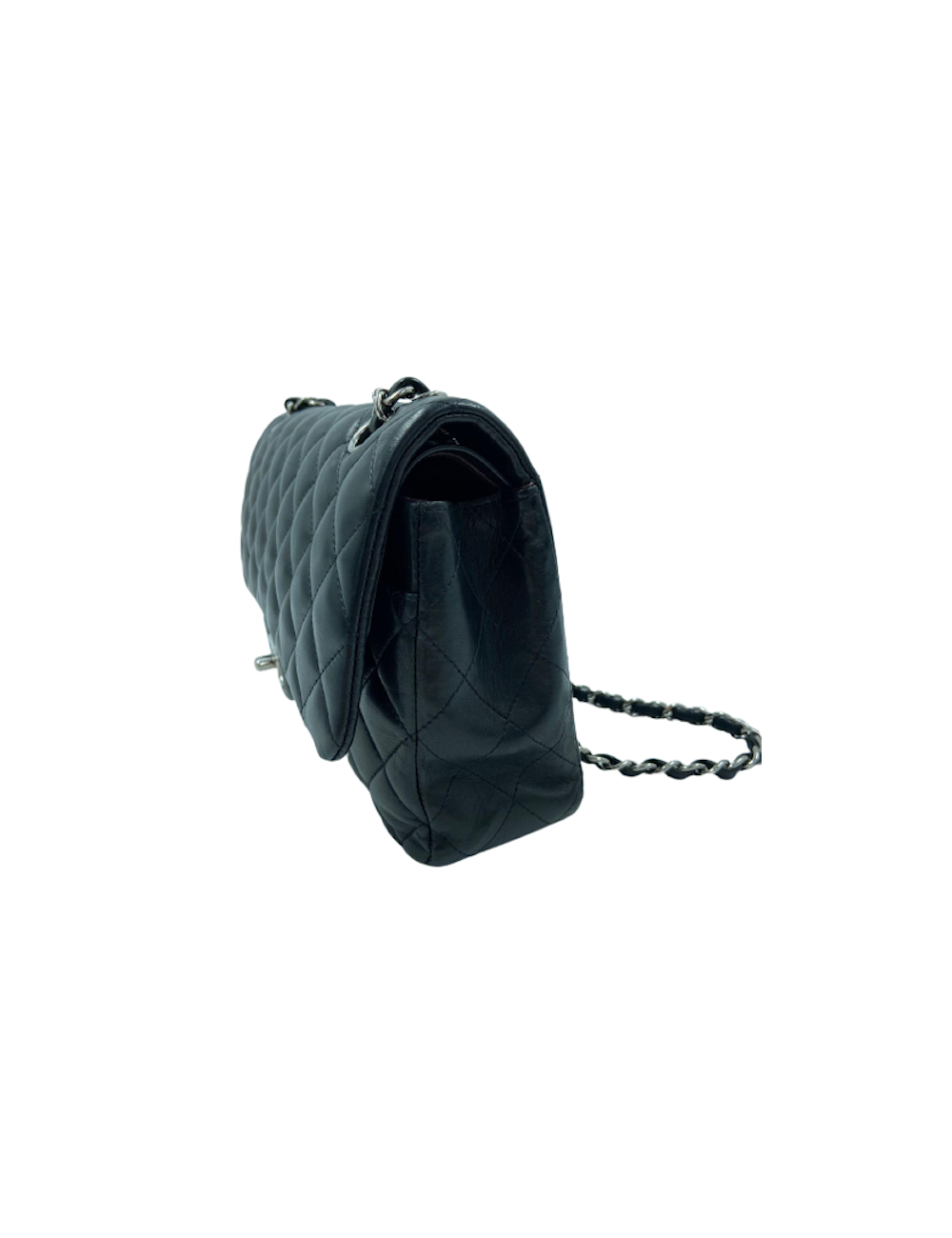 Sac à main Timeless CHANEL cuir lisse noir