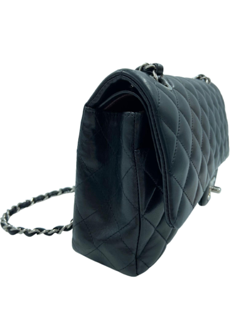 Sac à main Timeless CHANEL cuir lisse noir