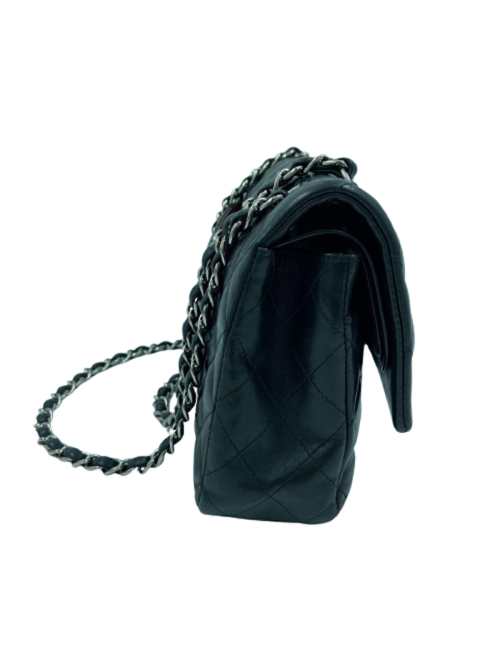 Sac à main Timeless CHANEL cuir lisse noir