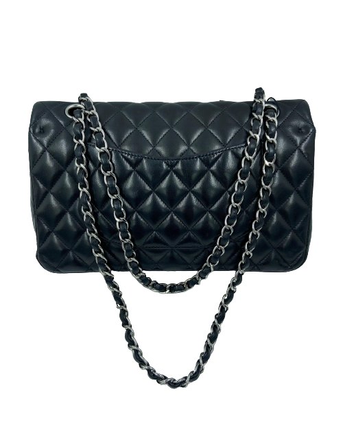 Sac à main Timeless CHANEL cuir lisse noir