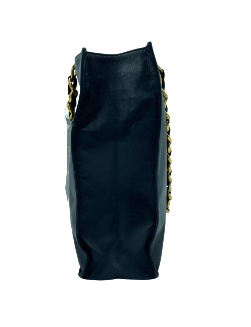 Cabas CHANEL 1990's cuir noir