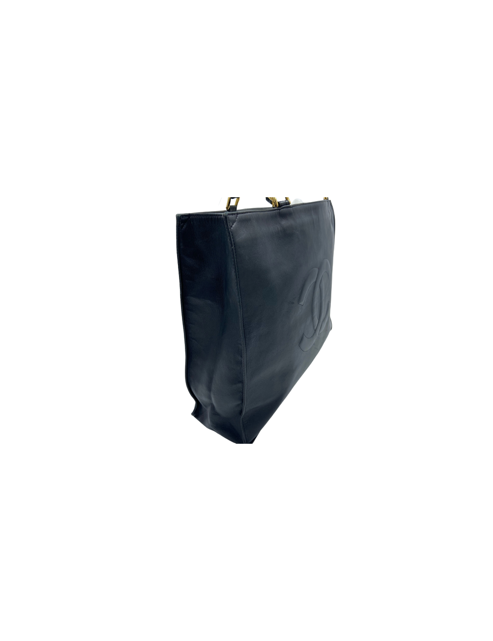 Cabas CHANEL 1990's cuir noir