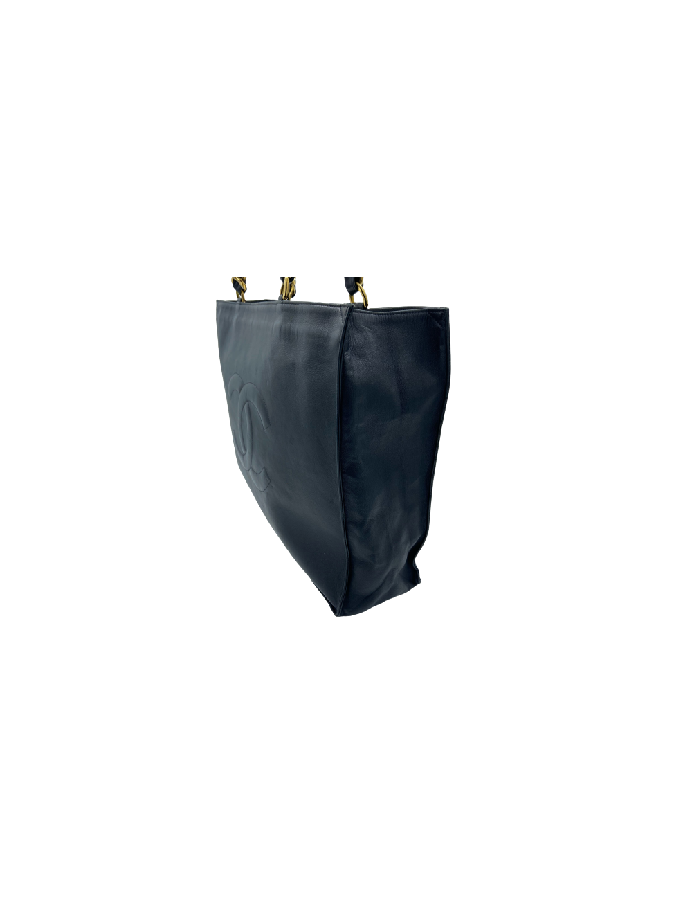 Cabas CHANEL 1990's cuir noir