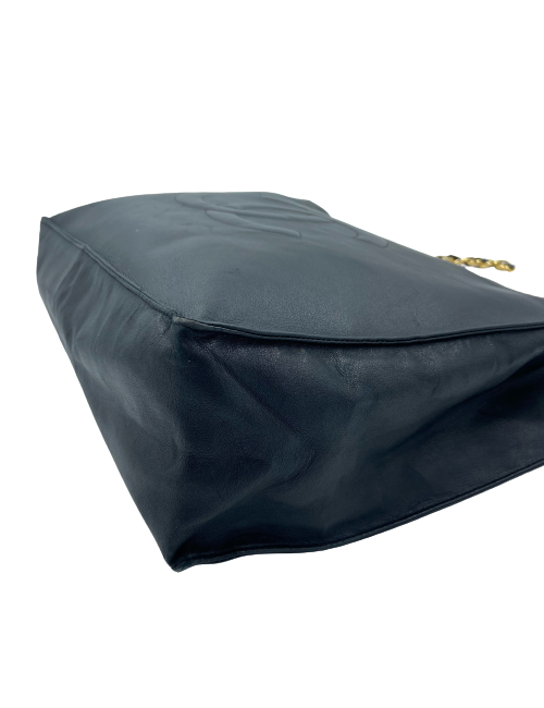 Cabas CHANEL 1990's cuir noir