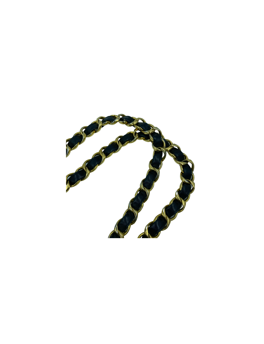 Cabas CHANEL 1990's cuir noir