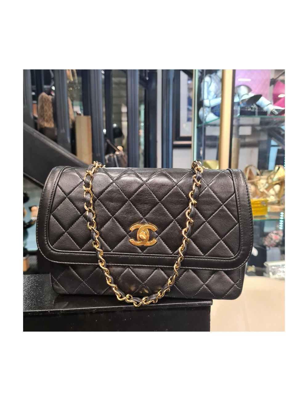 Sac CHANEL vintage et son portefeuille