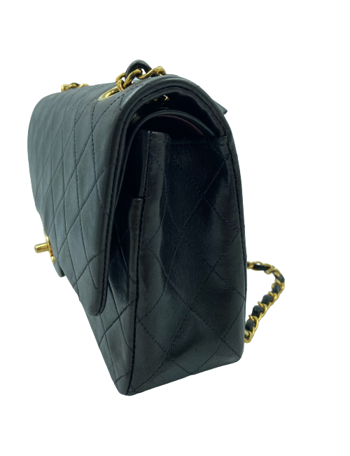 Timeless CHANEL cuir d'agneau marron