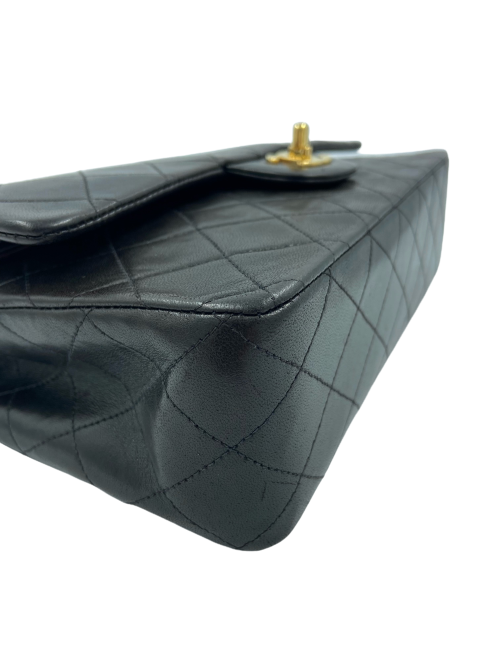 Timeless CHANEL cuir d'agneau marron