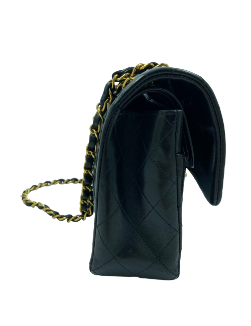 Timeless CHANEL cuir d'agneau marron