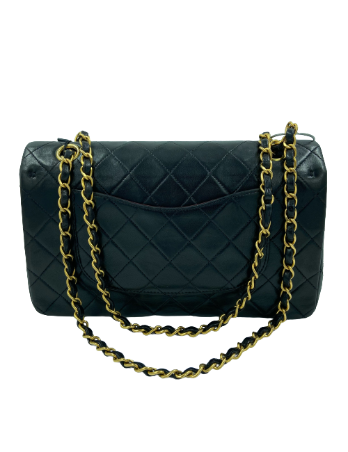 Timeless CHANEL cuir d'agneau marron