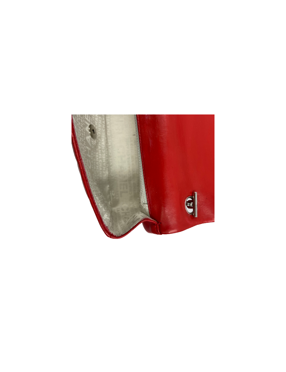 Sac Timeless CHANEL cuir d'agneau rouge