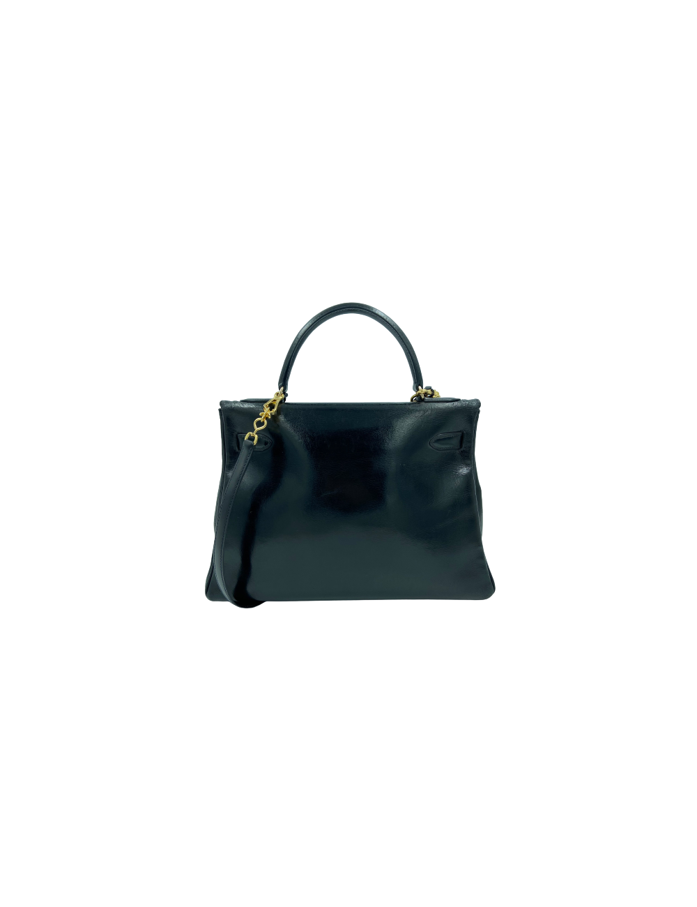 Kelly 32 HERMES box noir vintage