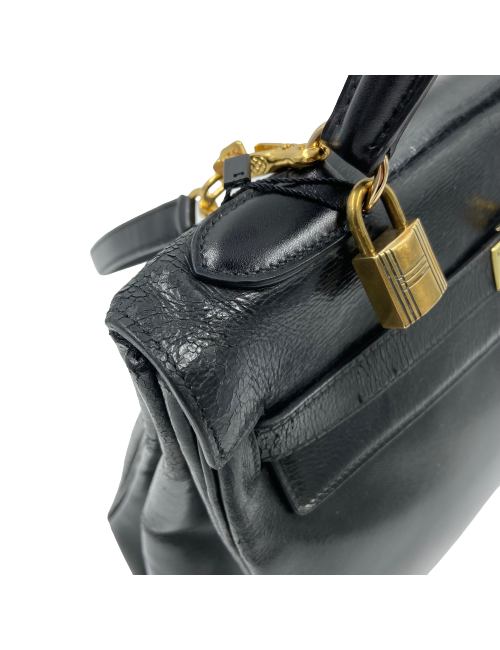 Kelly 32 HERMES box noir vintage