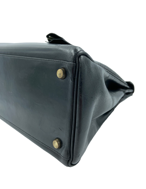 Kelly 32 HERMES box noir vintage