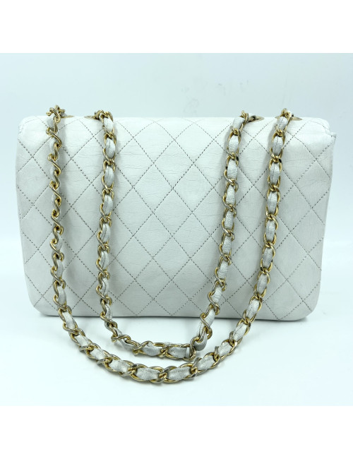 Sac à main CHANEL blanc Vintage