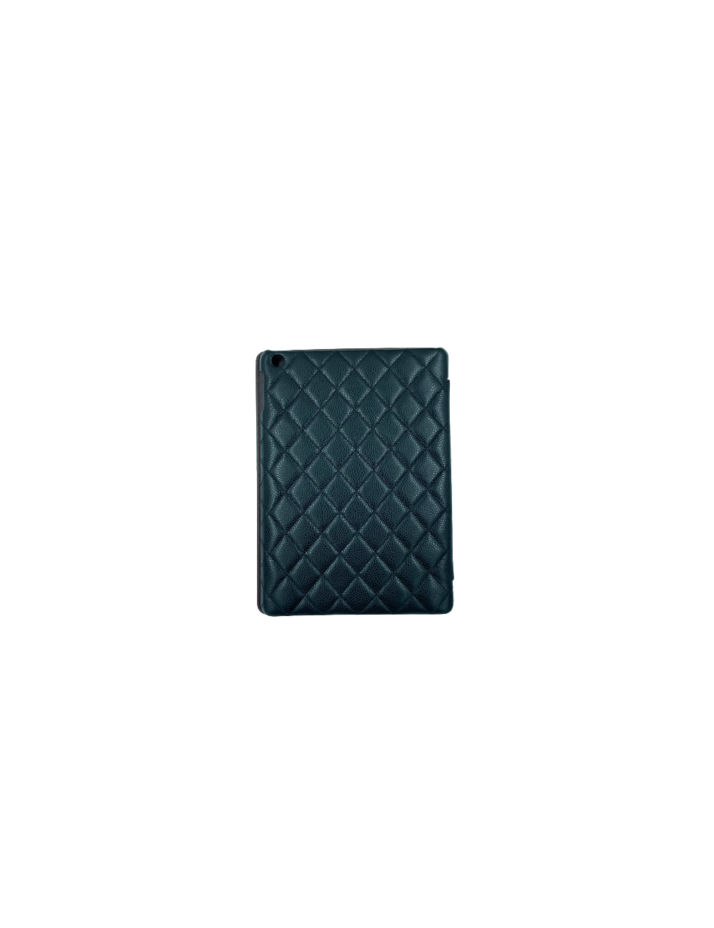 Etui Ipad CHANEL cuir matelassé noir