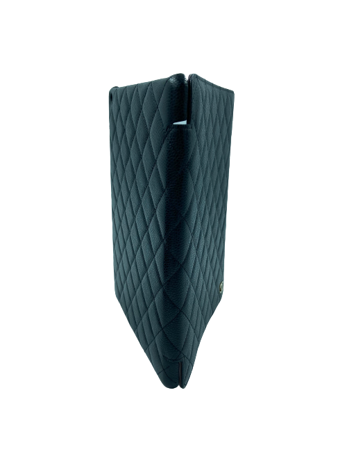 Etui Ipad CHANEL cuir matelassé noir