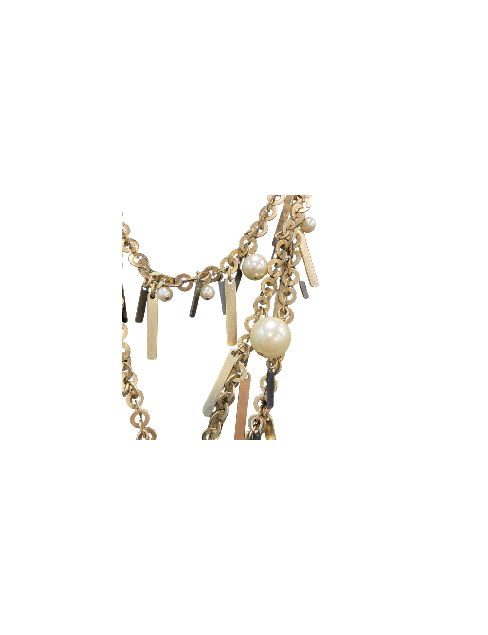 CHANEL multi-rows long necklace