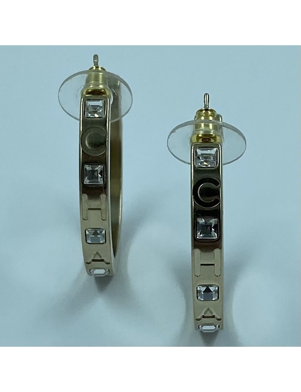 Clous CHANEL noirs strass