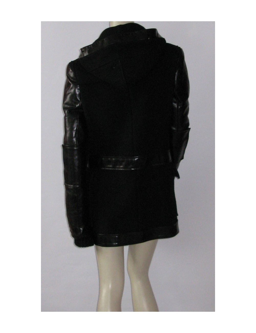 Manteau BALENCIAGA en laine noir