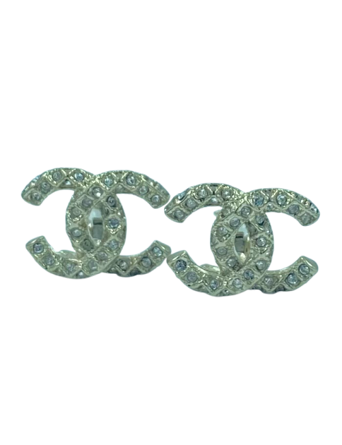 Clips CHANEL strass et métal doré